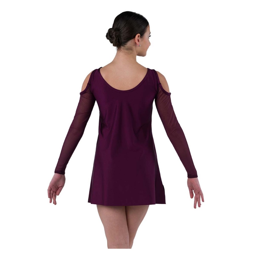 A Wish Come True Dance Costume - Burgundy, sm adult, spandex - Picture 2 of 3
